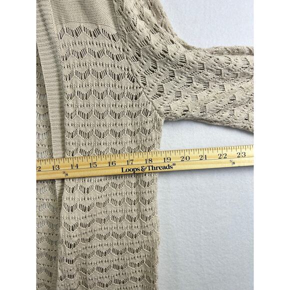 Apt 9 Cotton Open Cardigan Sweater Tunic - Size Large - Picture 7 of 10